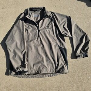 Cutter & Buck CB WeatherTec Men XL Beacon Full Zip Mock Neck‎ Windbreaker Jacket